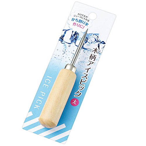 Eko Kinzoku 0349-434 Wooden Handle Ice Pick (Thick)