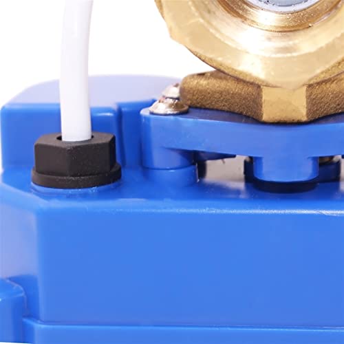 Válvula de bola motorizada DN15 en latón de 2 vías con control eléctrico CR01 de 24V 7