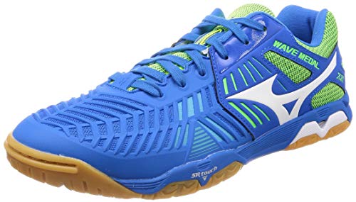 最安値 ミズノ 卓球シューズ ウエーブメダル Z2 ブルー ホワイト イエロー 27 5 Cm 2eの価格比較