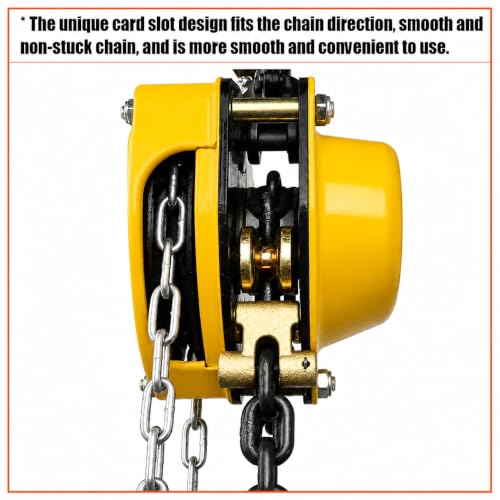 Image of Hartley HS-C Type 2 Ton Chain Pulley Block, 6 Meter Lift, 6 mm Load Chain | Double Fall Manual Chain Hoist | Heavy Duty Alloy Steel Hooks | Material Handling Equipment | Ideal for warehouses, factories, construction sites, and maintenance. Perfect for machinery installation and moving cargo.