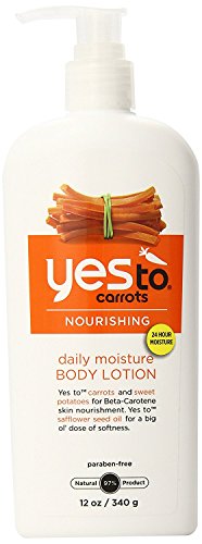 Yes To Moisturizing Body Lotion, Carrots, 12 Fluid Ounce (Pack of 3)