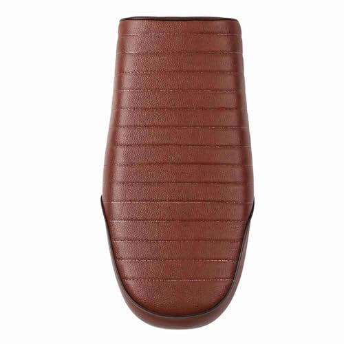 Silla de asiento de carreras de café retro de cuero modificado para requisitos particulares de la PU de la motocicleta(C)