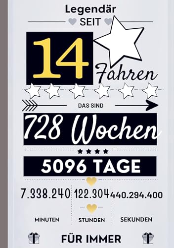 Notizbuch für Jungen 14 Jahre- Geburtstagsgeschenk für 14 jährige Jungen: Zum 14. Geburtstag. A5, liniert. Geeignet als Tagebuch, Kritzelbuch oder Workbook. 14. Geburtstag Jungen Geschenk Buch.