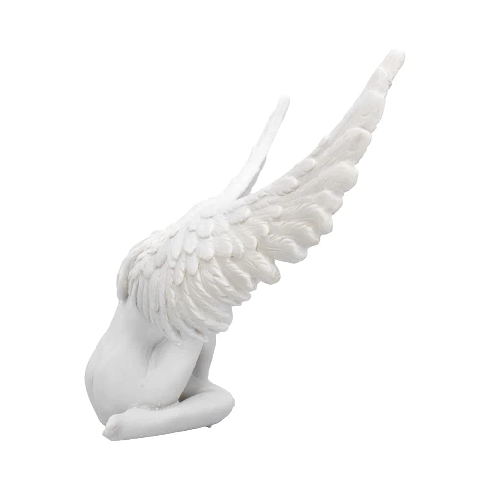 Nemesis Now Engelsbeileidsfigur, 36 cm, Himmelsfigur, Weiß