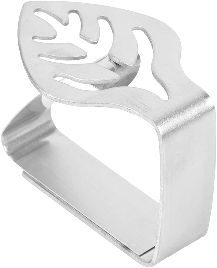 flexman Tablecloth Clips, Heavy Duty Thick Stainless Steel Picnic Tables Clips, Windproof Tablecloth Holder for Outdoor, Indoor, Kitchen, Picnic, Party