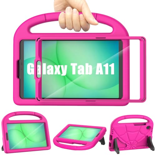 Étui rose Galaxy Tab A11 2025 Mansiruyi idéal pour les dessins et les dessins des enfants