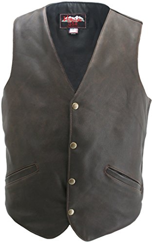 Classic Vintage Leather Vest (Chest:38