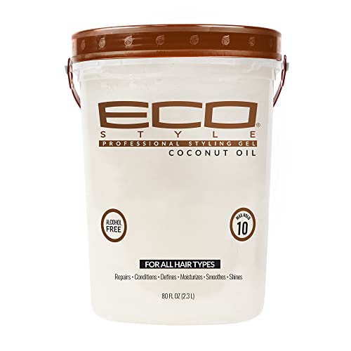 Eco Style Ecoco Eco Style Gel Olive Oil - 100% Pure Olive Oil - Adds Shine And Tames Split Ends - Weightless Style - Nourishes And Repairs - Adds Moisture To The Scalp - Superior Hold - Healthy Shine - 16 Oz