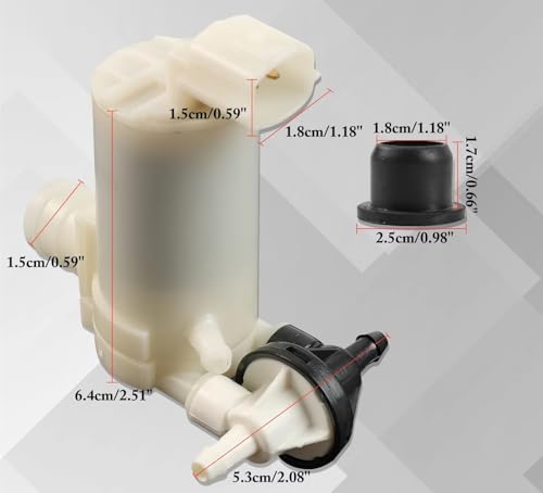 Pompe de Lave-Glace Mazda 2 (2007-2014) - Remplacement OEM D65167482A - 2