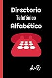  Directorio telefónico alfabético: libreta de direcciones - de tamaño bolsillo - 162 páginas para ser completadas