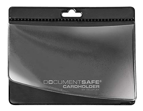 Étuis de protection pour 1 badge anti-rayures Veloflex PVC transparent 95x75mm