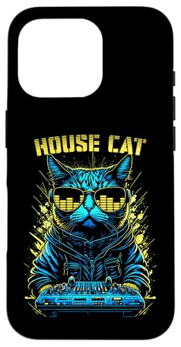 House Cat DJ Rave EDM Music Deejay �C�R���C�U�[ �T���O���X �X�}�z�P�[�X iPhone 16 Pro �p