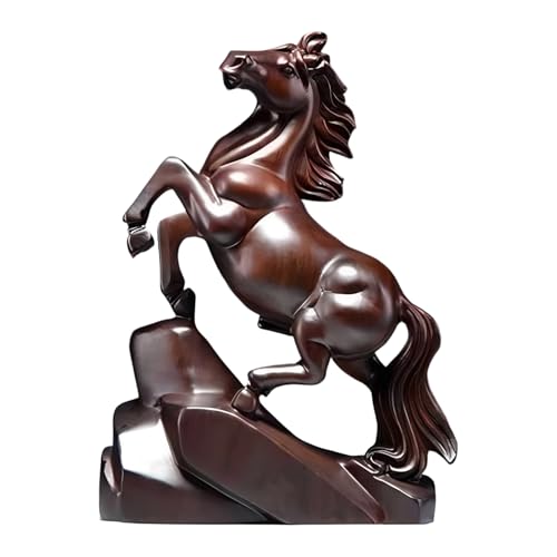 Générique Sculpture de Cheval - Souvenir en Bois sculpté à la Main, Symbole Traditionnel de réussite, Statuette Animale Artisanale en Bois, Art du Cheval...