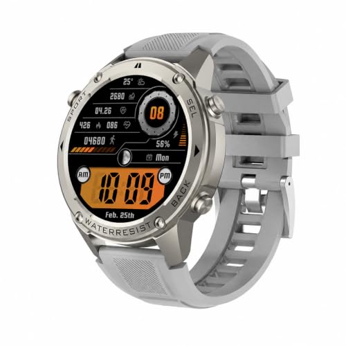 Reloj inteligente Sekoda GPS elegante diseño plata multideporte con reconocimiento