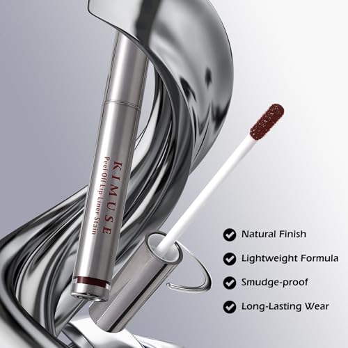 KIMUSE Peel Off Lip Liner Stain, Peel Off Lippenstift, Langanhaltender Abziehbarer Lippenfleck, Wasserfest, übertragungsbeständig, hochpigmentierte Farbe