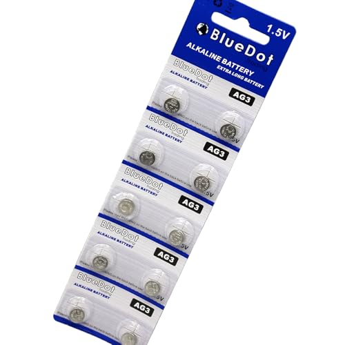 BlueDot Trading Batería Alcalina AG3 LR41 SR41 50 unidades miniatura 2