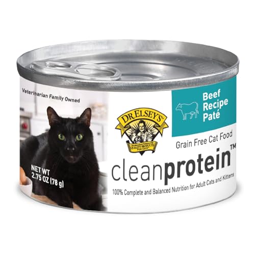 Dr. Elseys cleanprotein Beef Recipe Wet Cat Food (Case of 24) 2.75 oz Canned Food