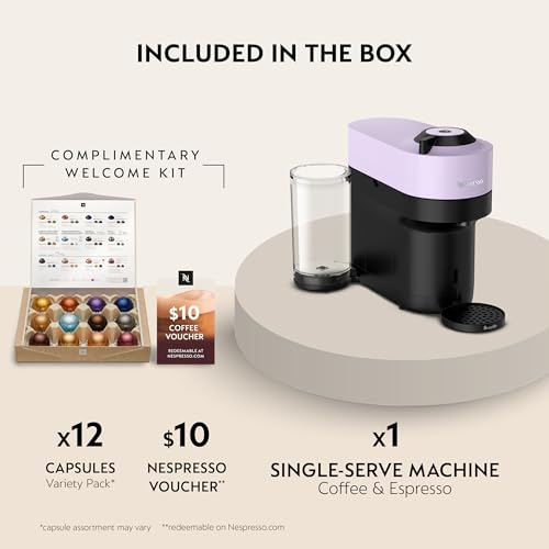 Image of Nespresso Vertuo Pop+ Coffee and Espresso Maker by Breville, Lilac