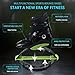 Kangaroo Jumping Shoes for Women Men – Fitness Bounce Boots with 4 Springs, Low Impact Rebounder Moon Shoes for Exercise, Weight Loss Workout, Cardio Training(All Black,XX-Large)