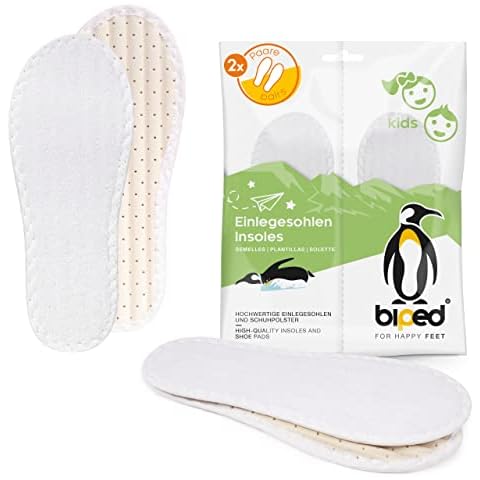 biped 2 Paar Kinder Barfußsohlen aus 100% Baumwolle Frottee Cover