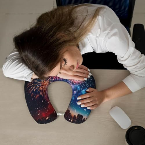 Almohada de viaje con espuma viscoelástica tamaño único miniatura 7