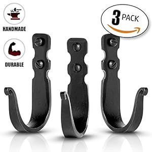 Decorativehooksforwallwallhooksforhangingcoatshatsbagsrustictowelhooksforbathroomsorkitchenwroughtironfarmhousehookspackof3black33x2x08inches Urban Country Home Decor Decorative hooks for wall wall hooks for hanging coats hats bags rustic towel hooks for bathrooms or kitchen wrought iron farmhouse hooks pack of 3 black 33 x 2 x 08 inches urban country home decor