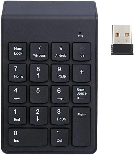 USB Numpad Keypad Kablosuz Numerik Klavye USB Numaratör Tuş Takımı