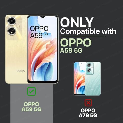Image of COVERBLACK Soft Rubber Back Cover for Oppo CPH2617 / Oppo A59 5G - Transparent