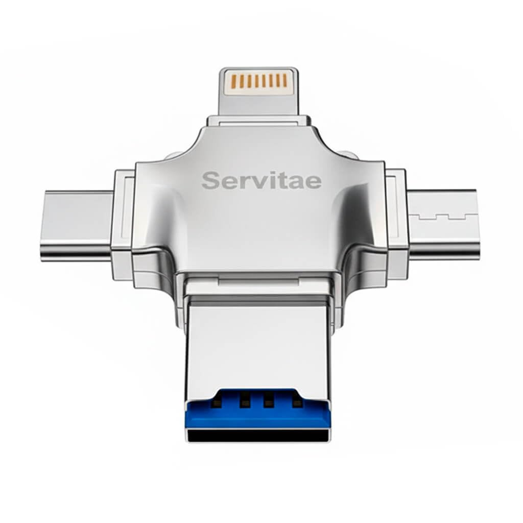 2TB OTG 4 in 1 USB 3.0 Memory Stick Compatible with Computers, iOS Devices and Other Equipment