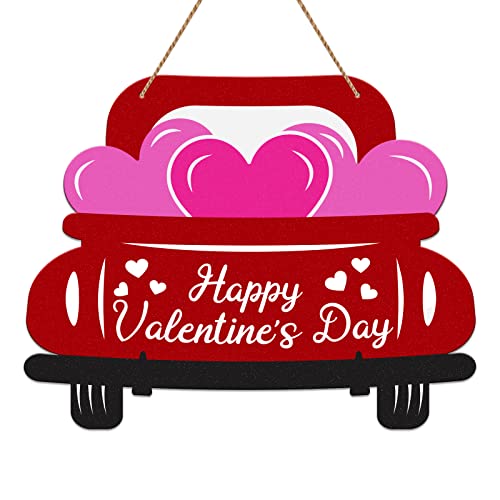 Sicohome Valentines Day Decor, Valentine Door Sign With Decorative Love Hearts For Valentines Decor, Valentines Decoration For The Home, Front Door, Wall, Valentines Day Decorations Indoor Outdoor #TOP22