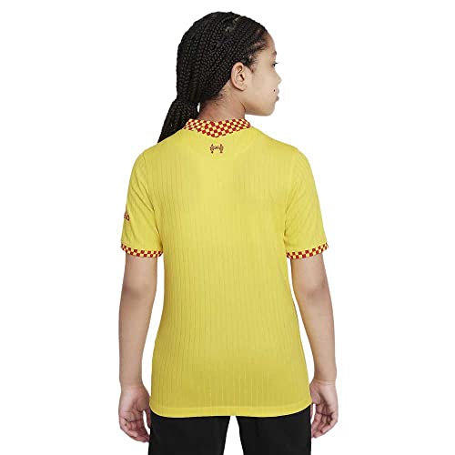 Nike - liverpool 2021/22 Season Jersey Other Game Equipment, M, Unisex, Chrome Yellow/Rush Red - Image 2