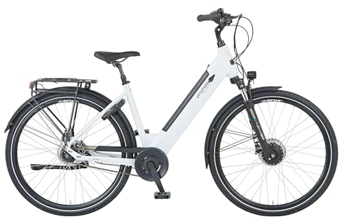 Prophete Geniesser 2.0 City E-Bike 28 Zoll - 400Wh - Integrierter Akku - Frontmotor - 7-Gang Nabenschaltung - HDY. Scheibenbremse - Rahmenhöhe 48 cm