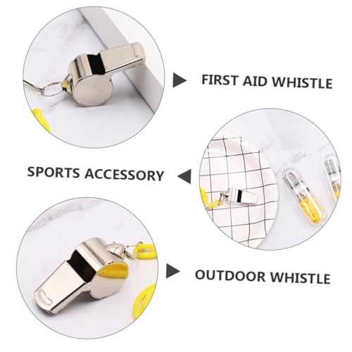Silbatos deportivos de acero inoxidable x12 miniatura 3