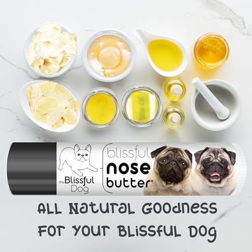 Image of The Blissful Dog Fawn Pug Nose Butter, Versatile Dog Nose Balm for Dry Nose, Handcrafted Nose Moisturizer, Easy-to-Apply Dog Essentials, Unscented, 0.15 oz.