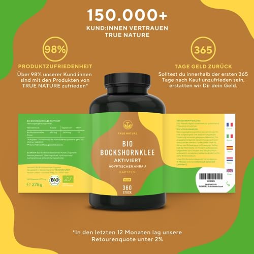 Bockshornklee Bio Kapseln – 360 Stück für eine gesunde Ernährung