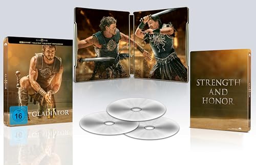 Gladiator 2 (Cover A) – 4K Steelbook (UHD + Blu-ray Disc + Bonus Blu-ray)