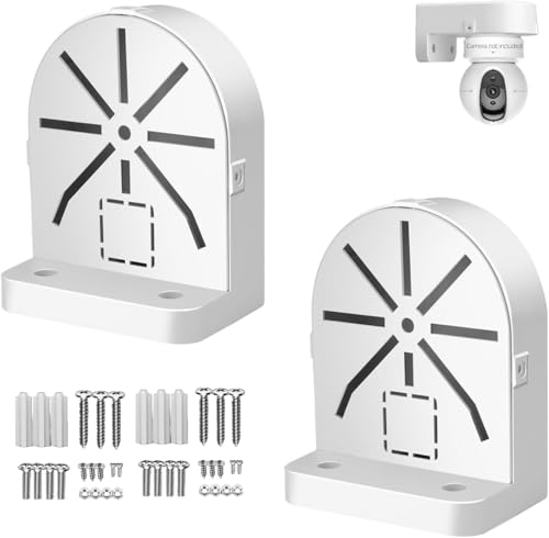 Image of Bectro PVC Mini Indoor & Outdoor Wall Mount L-Type Mounting Bracket for CCTV Security HD, IP, Smart WiFi Dome, Bullet, Mini PTZ Camera (Pack of 2 Pieces)