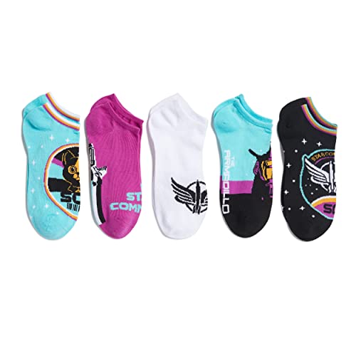 Calcetines Disney Lightyear de mujer invisibles y negros para zapatillas casuales