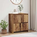 Materiale resistente: la robusta credenza è realizzata in legno resistente ed è adatta come armadietto da cucina, vetrina o mobile per l'uso quotidiano.