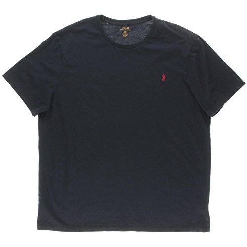 Image of POLO RALPH LAUREN Men's Short-Sleeve Jersey Crewneck T-Shirt (Large, Ink Blue)