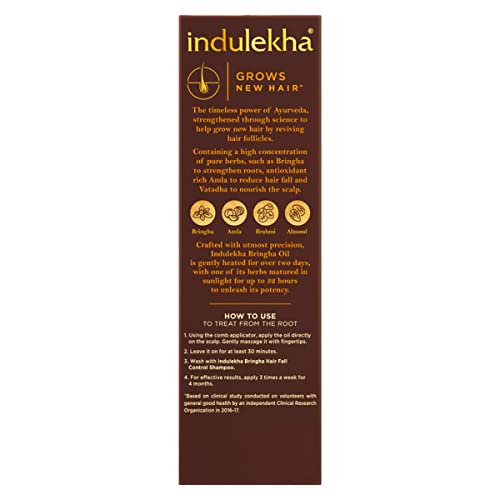Indulekha Bringha Oil|| Reduces Hair Fall and Grows New Hair|| 100% Ayurvedic Oil|| 250ml