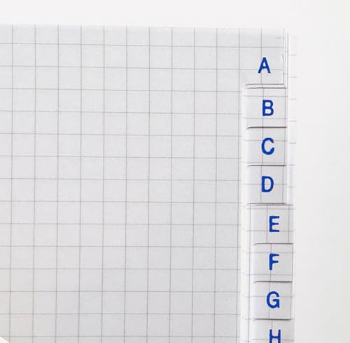 Miquelrius - Registerbuch, 100 Blatt, 70 g/m², 5-mm-Karierung, Adressbuch, Notizbuch mit alphabetischem Register, Kartonumschlag laminiert, Format 152 x 210 mm, A-Z Telefonbuch, Farbe Blau