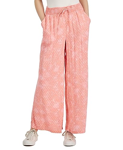 Style Womens Tie-Dyed Wide-Leg Pants Antique Peach M