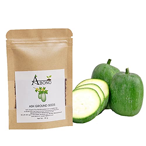 Abono Organic Ash Gourd Seeds for Kitchen Garden 5 grams - High-Yield Vegetable Seeds for Home Gardening - Easy to Grow and Disease Resistant