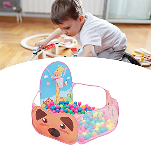 Dpofirs Piscine à Balles Girafe de Dessin animé pour Enfants avec Cerceau de Basket-Ball pour Tente de Piscine de Jeu pour bébé, Temps de Jeu Amusant pour Garçons...