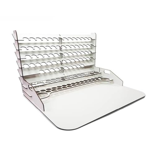 Vallejo - Paint Display and Work Station with Vertical Storage for Acylic Paints for Scale Models and Miniatures | Size 50 x 37 cm (19.69 in x 14.57 in)