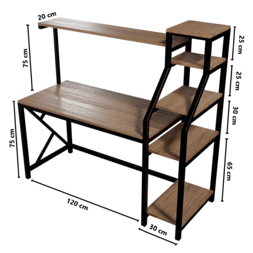 Image of Riyan Luxiwood Rio Computer Table in Engineering Wood for Home & Office, Simple Style Desk, Scratch Resistance Surface, Easy to Assemble. (Beige)
