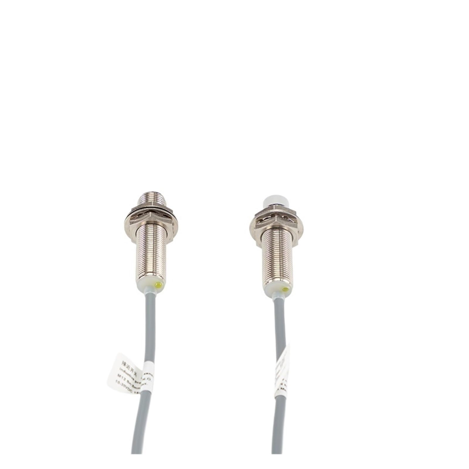 Indukcyjny czujnik zbliżeniowy M12 do wykrywania rur metalowych 2-przewodowych z wyjściem NPN i PNP 10-60 V CC(M12-Flush- NPN NO-4MM)