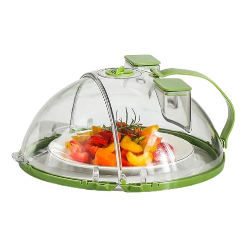 Couvercle anti-éclaboussures pliable pour micro-ondes – Couvercle amélioré pour micro-ondes | Protection anti-éclaboussures d'huile avec ouvertures pour chauffer les aliments humides, alternative au
