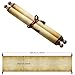 Makevivi 2 PCS Blank Scrolls Paper with Wood Rods 9.5 x 31.5 inches for Naughty or Nice List, Writing, Wedding Vows, Invitation, Love Letter, Cosplay Prop, Renaissance (Style 2)